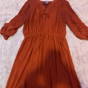 Mid length burnt orange